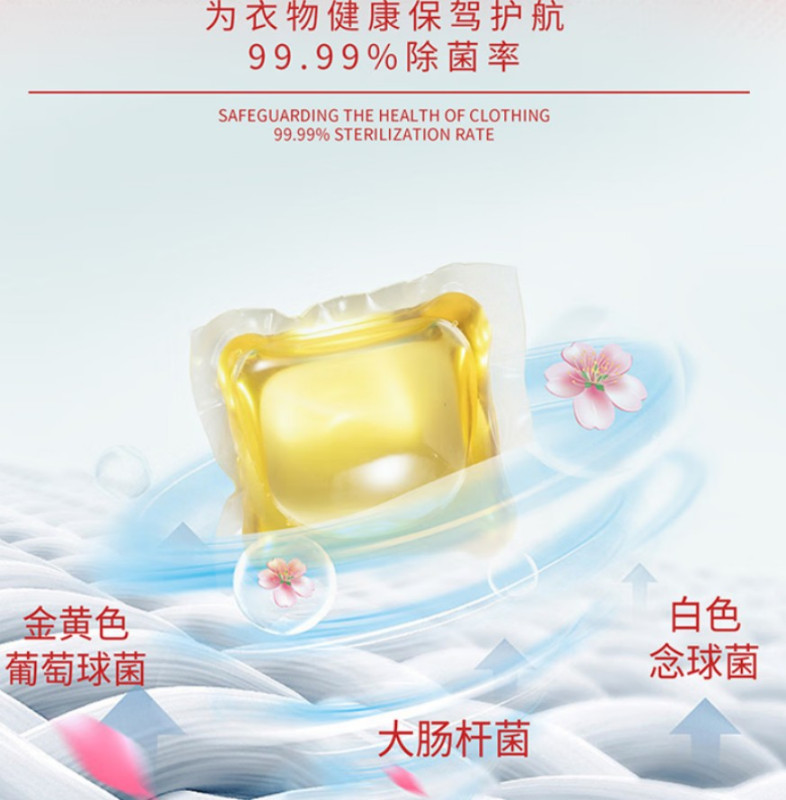 舒蕾 甄选波卡莉香精油香氛除菌浓缩洗衣凝珠[整箱装]576克(72颗)高清大图