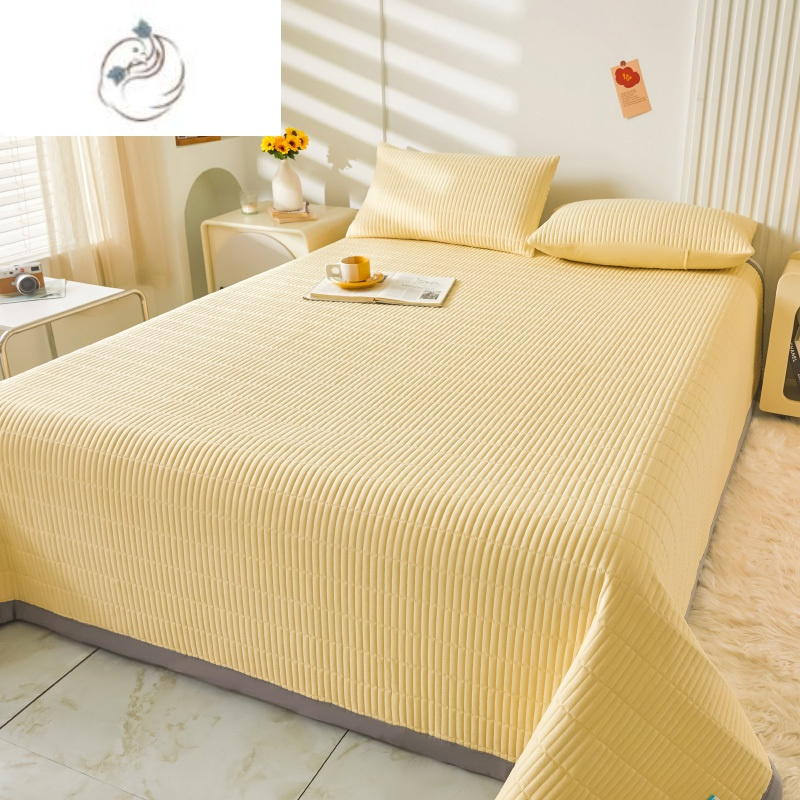 舒适主义a类水洗棉榻榻米床盖单件四季通用加厚夹棉床单三件套炕盖