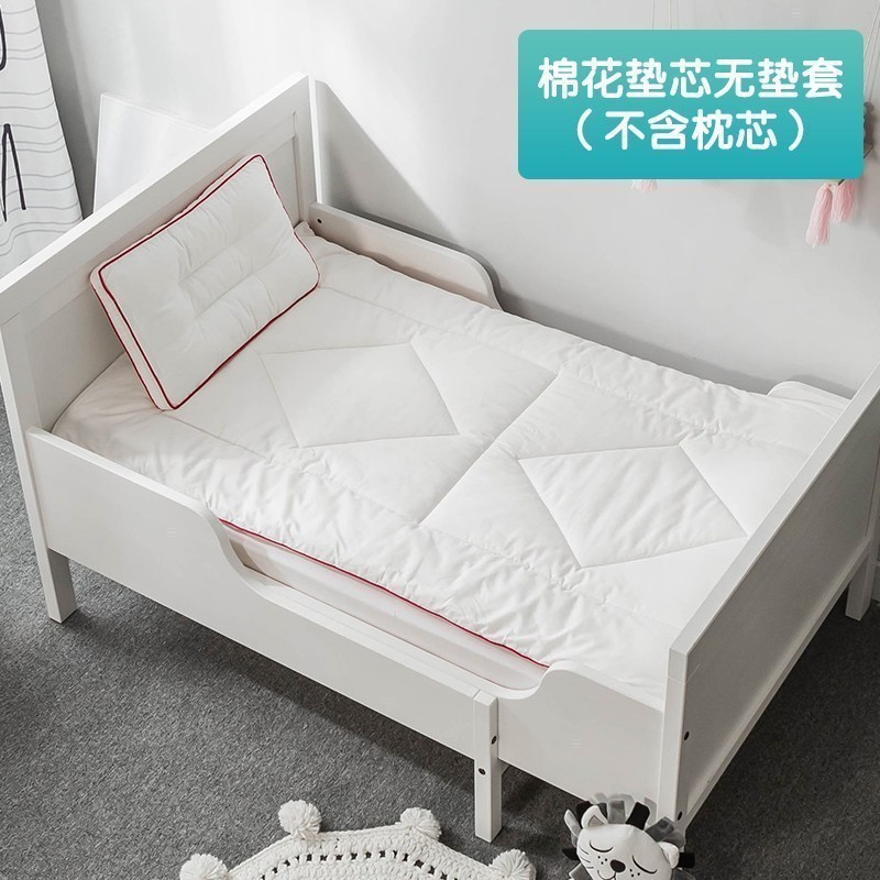 美帮汇全棉幼儿园床垫儿童春夏褥子垫子宝宝午睡小床垫被床全棉花垫 棉花垫芯（无垫套） 80*150（填充2斤）