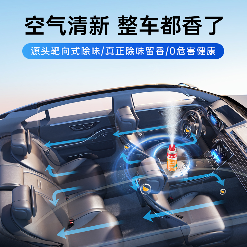 固特威除臭喷雾车内除异味汽车空调除臭除醛杀菌剂强力除臭空气清新喷雾高清大图