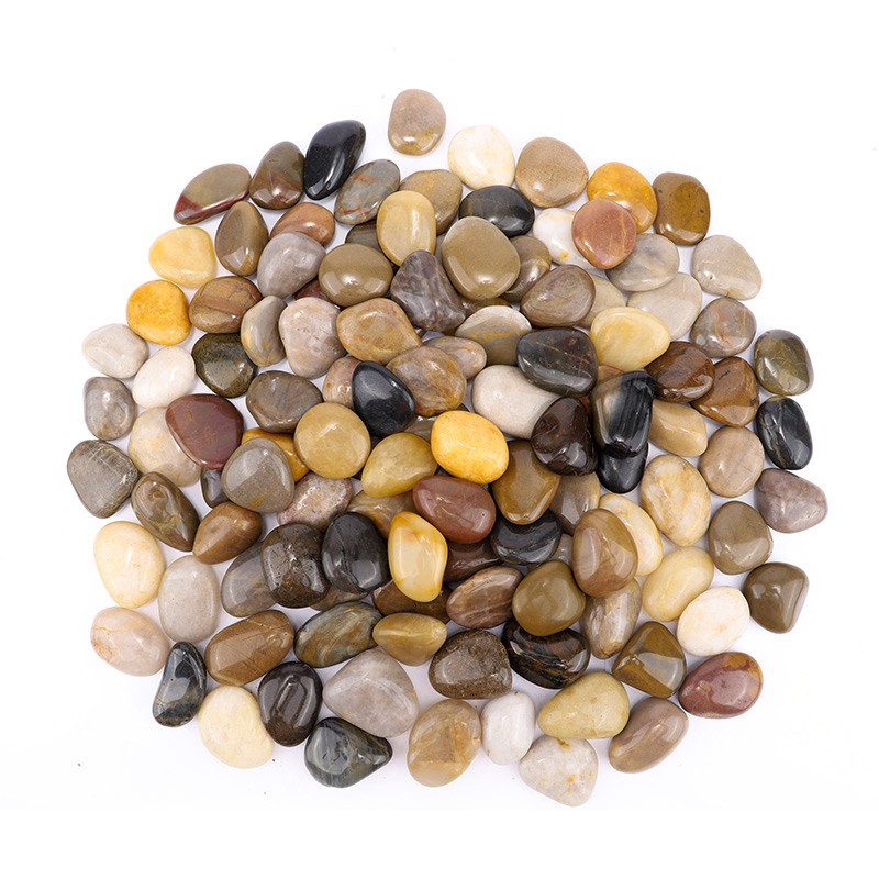 鹅卵石雨花石原石鱼缸花盆石小石子庭院装饰五彩石头铺地水培高清大图