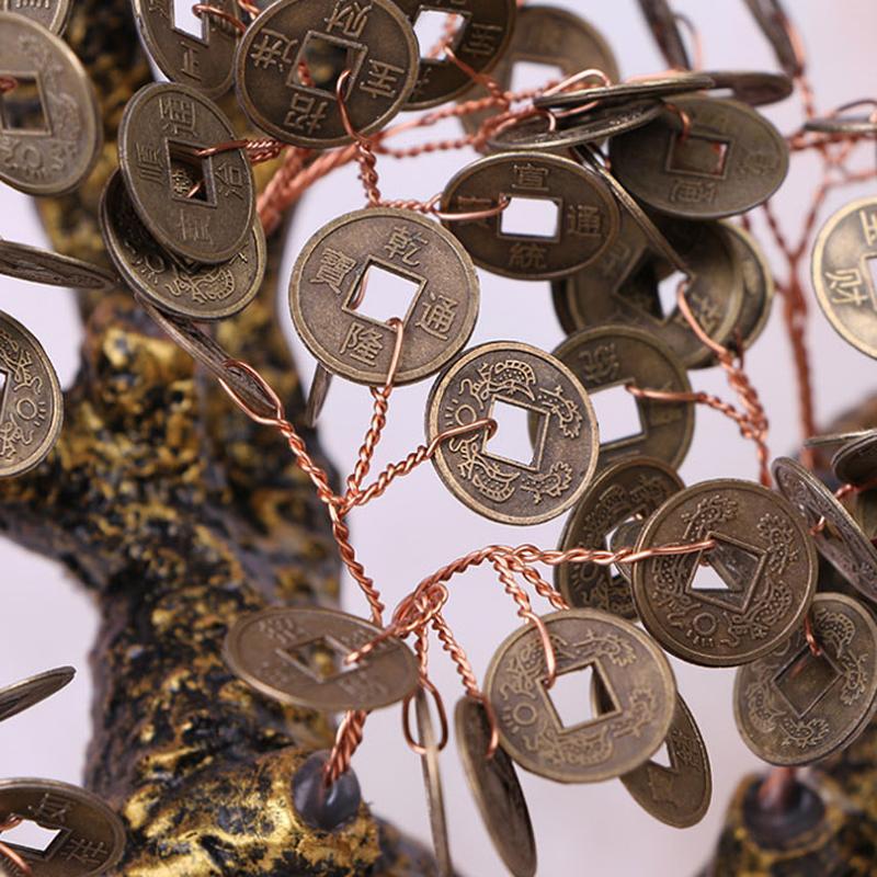 招财树钱串财树摇钱树钱袋聚宝树镇宅风水摆件招财镇宅风水用品摆件