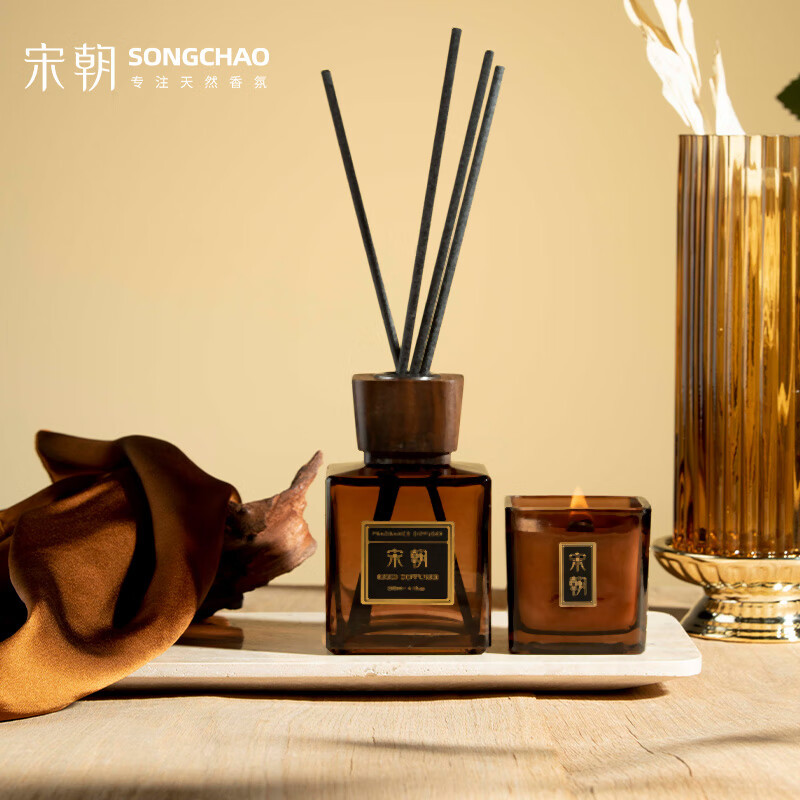 宋朝 酒店香薰蜡烛礼盒 200ml香薰(溪地假日)+蜡烛(香型:西湖龙井)高清大图