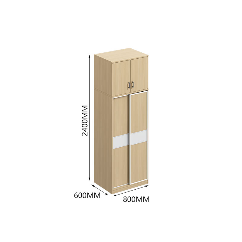 臻远 ZY-GYJJ36 公寓套房家具 宿舍更衣柜推拉门衣柜收纳含顶柜高清大图