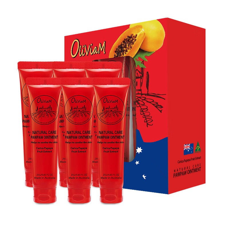 OLIVIAM唇膏止痒抑痘滋润保湿淡化唇纹便携性强温和25g*6
