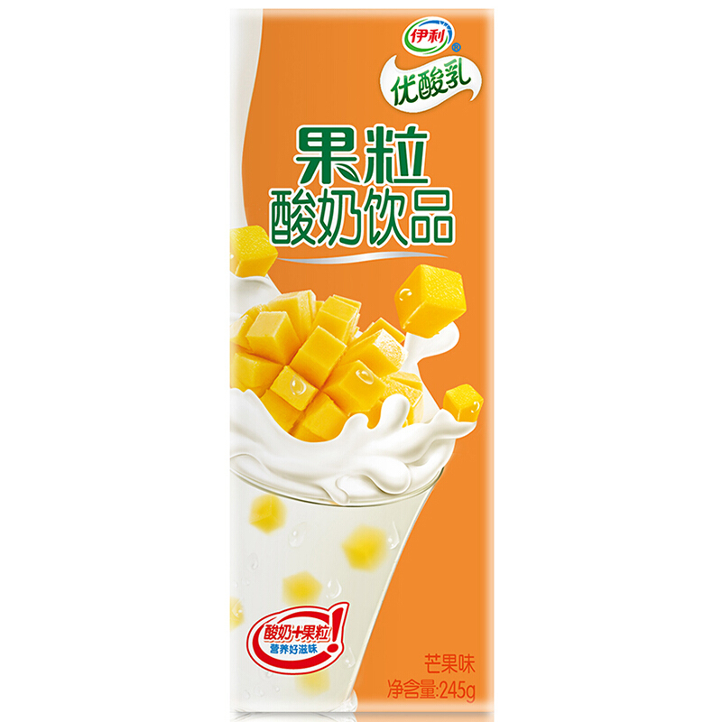 伊利优酸乳 芒果味245g*12