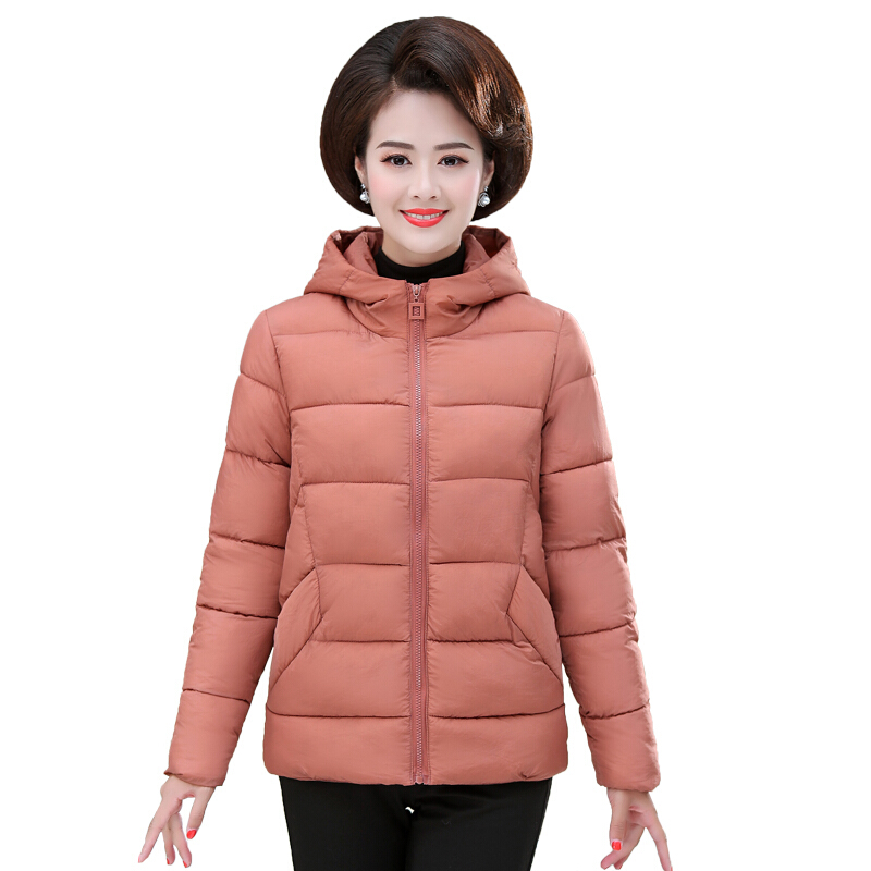 迪鲁奥(DILUAO)40岁50岁妈妈穿的棉服中年女冬装外套2021新款妈妈小女中老年秋冬高清大图