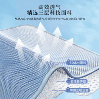 骆易家 夏季椅子坐垫 水洗冰丝 蓝色 45*45cm(方形)单位:张