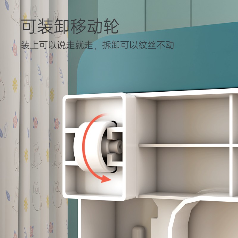 儿童衣柜收纳柜子抽屉式大容量玩具整理储物柜宝宝幼儿五斗柜 三维工匠高清大图