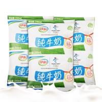 包邮 伊利无菌枕纸袋纯牛奶240ml*12包/提 散装发货 营养早餐促销