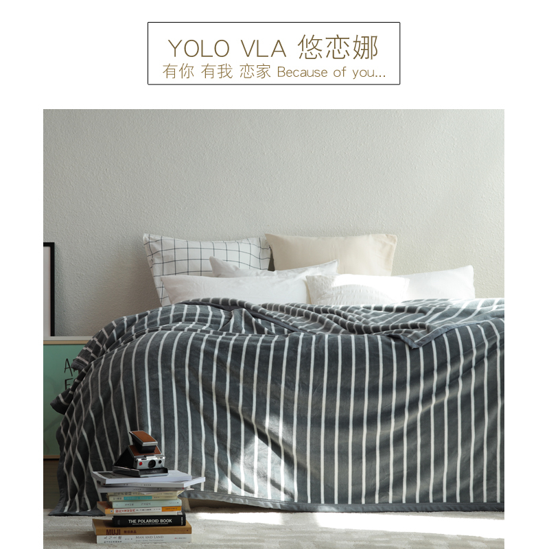 悠恋娜YOLO VLA夏季珊瑚绒毯子床单人夏天薄款毛巾被法兰绒毛毯午睡空调小被子多功能薄毯办公室用