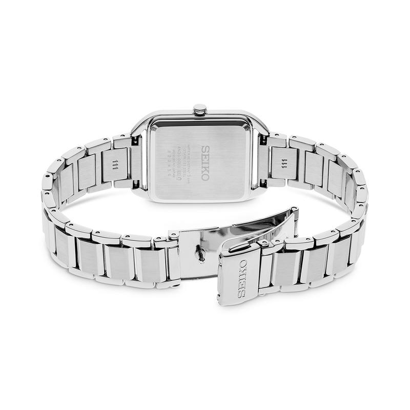 SEIKO 女士腕表 Essentials系列 简约轻巧细钢带时尚石英手表高清大图