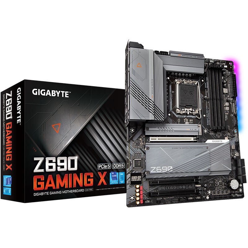 技嘉 魔鹰 Z690 GAMING X主板 支持 DDR5内存/CPU 12900K/12700K