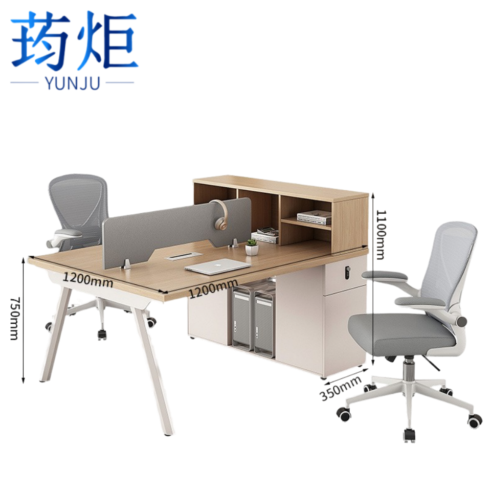 屏风办公桌单人位套高清大图