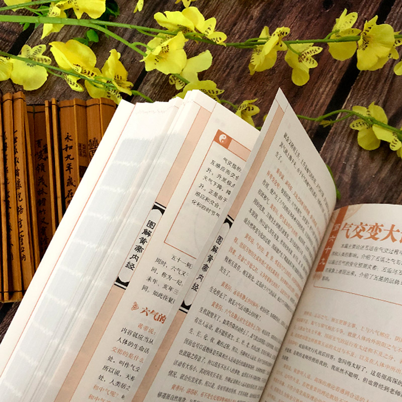 [醉染正版]正版图书图解黄帝内经 陈飞松 于雅婷白话插图版 中医药和养生学的代表作 中医基础理论本草纲目 皇帝内经 中医高清大图