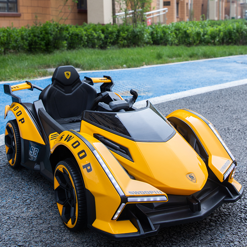 儿童电动车宝宝四轮遥控汽车可坐人充电电瓶车跑车小男孩玩具童车视频