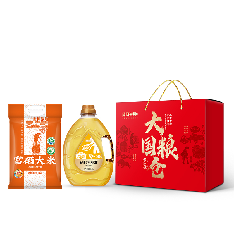 陇间柒月 大国粮仓4300(油1.8L米2.5KG)组合