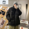 NEW LAKE双面穿棉服男冬季棉袄面包服宽松帅气Chic外套情侣棉衣潮