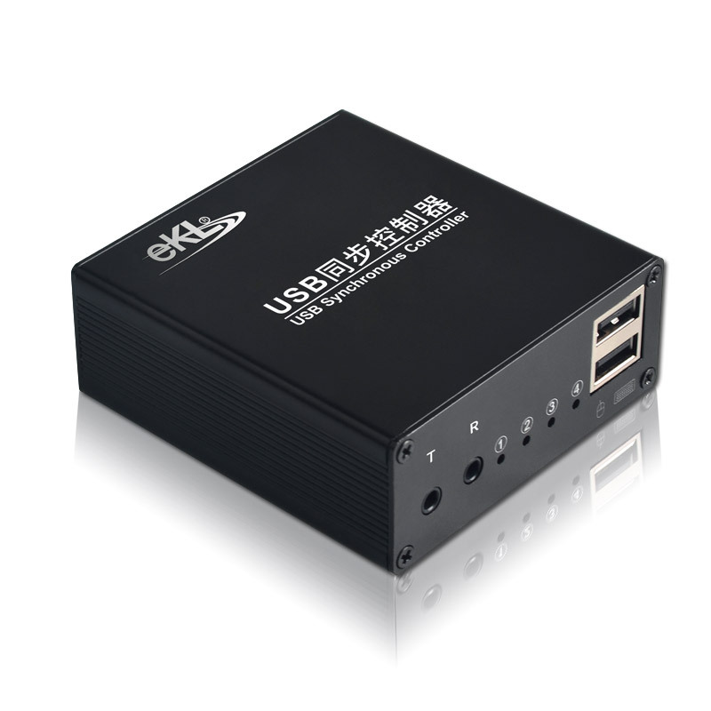 eKL USB键盘鼠标同步器电脑切换器 游戏1控4多开dnf同步控制器 16口同步器配线