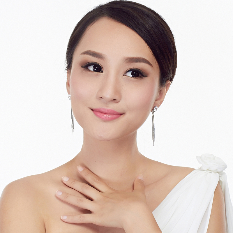 长款耳钉女时尚流苏耳环耳饰耳坠银耳针耳线耳链 韩国首饰品礼物送女友送女朋友七夕情人节礼物