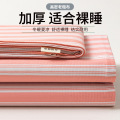 加厚原棉老粗布床单单件家用双人可机水洗学生宿舍亲肤床单三件套_628 90*230cm（适合小床） 淡雅【原棉老粗布亲肤舒适】