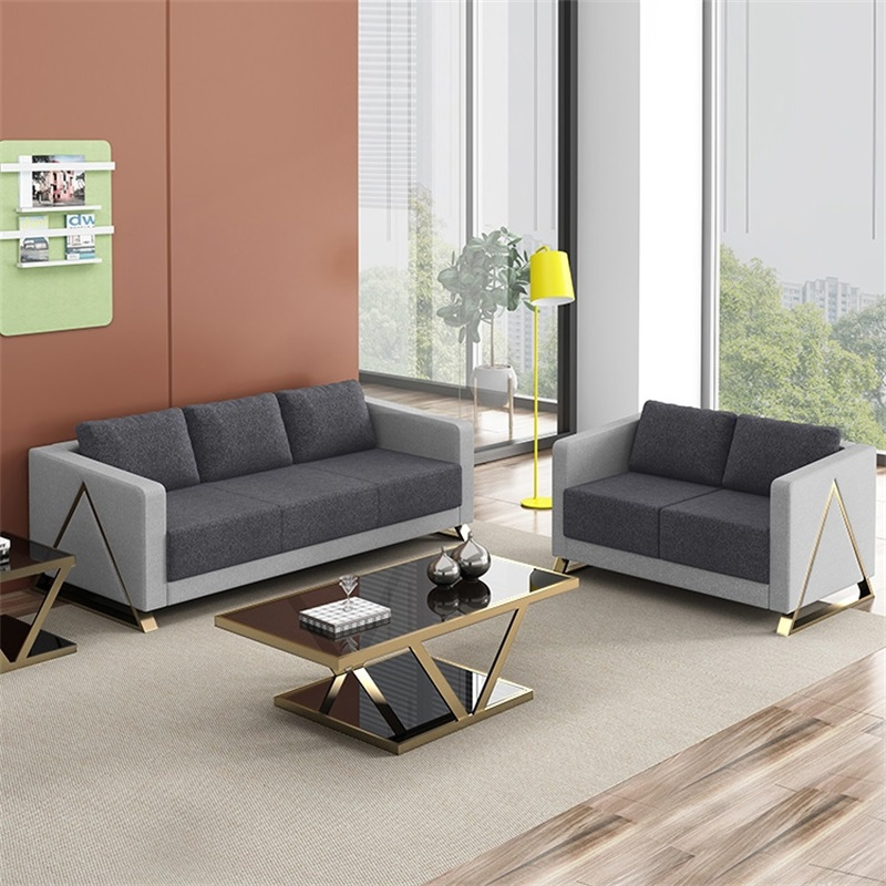 鑫环境 方茶几600*600*450mm 简约现代轻奢办公沙发茶几组合套装商务接待会客区办公室