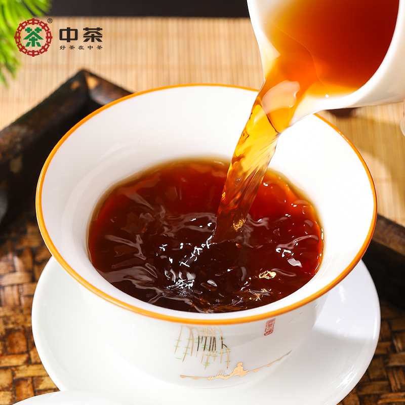 中茶醉月普洱茶紧压茶熟普357g*7茶饼整提 云南普洱茶叶中华老字号高清大图