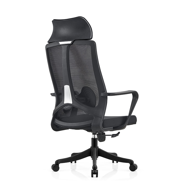 初嘉CJ-7030办公椅转椅电脑椅网布学习椅高背职员椅 黑框高清大图