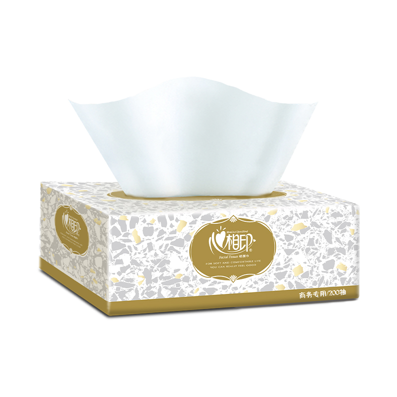 心相印商用恒金盒装抽纸2层200抽纸面巾整箱36盒D200(箱装)高清大图