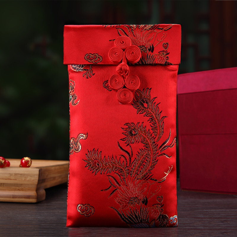 婚礼礼金袋创意手工婚庆新年布艺结婚万元大红包利是封金龙(1万)万元红包