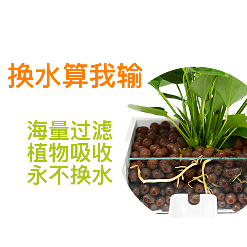 花鱼缸一体懒人免换水小型生态亚克力自循环桌面创意养金鱼缸家用高清大图