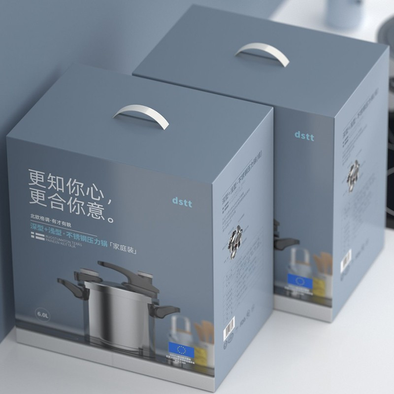 都市太太(Dstt) DSKSYLG 单锅系列 不锈钢压力锅 浅型4L+深型7L 单套价格