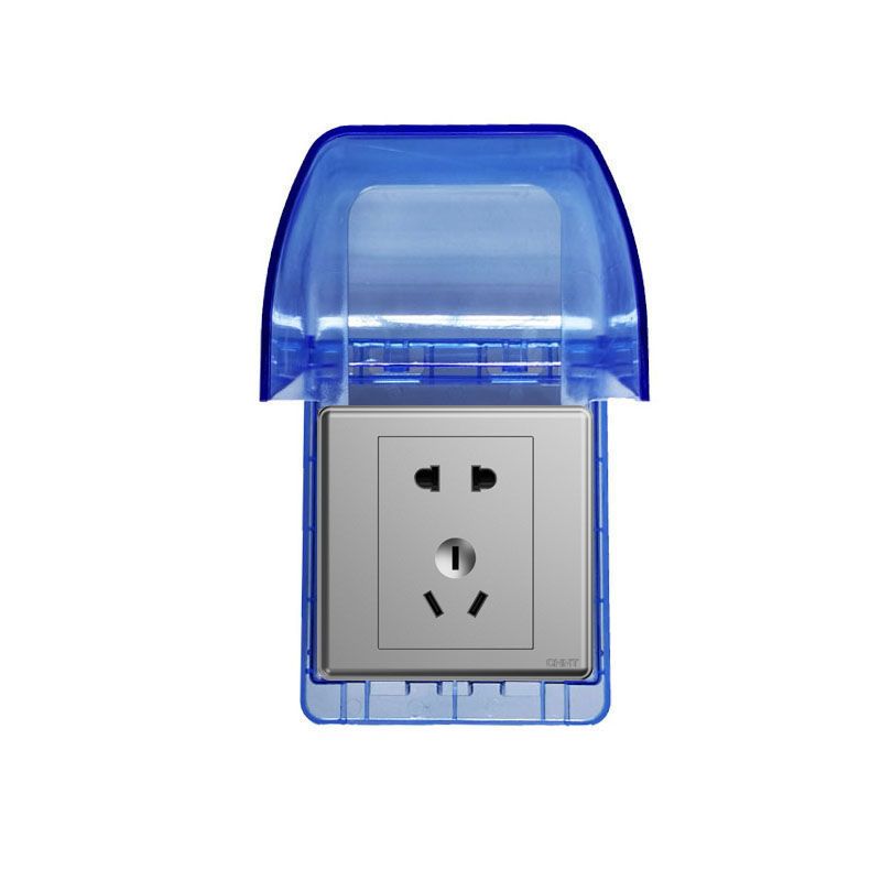 正泰牌插座开关86型家用暗装浴室户外带开关5五孔热水器防水插座防水