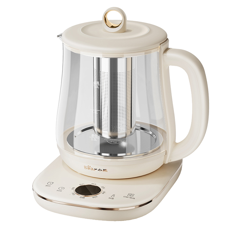 小熊养生壶家用多功能办公室小型玻璃煮茶器泡茶花茶烧水壶煮茶壶YSH-E15G1高清大图