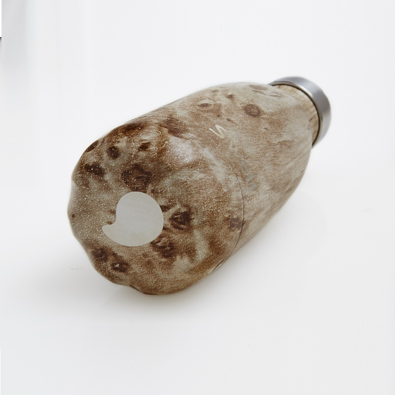 美国 S’well 进口网红款木纹系列/元素系列不锈钢真空保温瓶中号便携保温保冷水杯500ml-亚麻原木高清大图