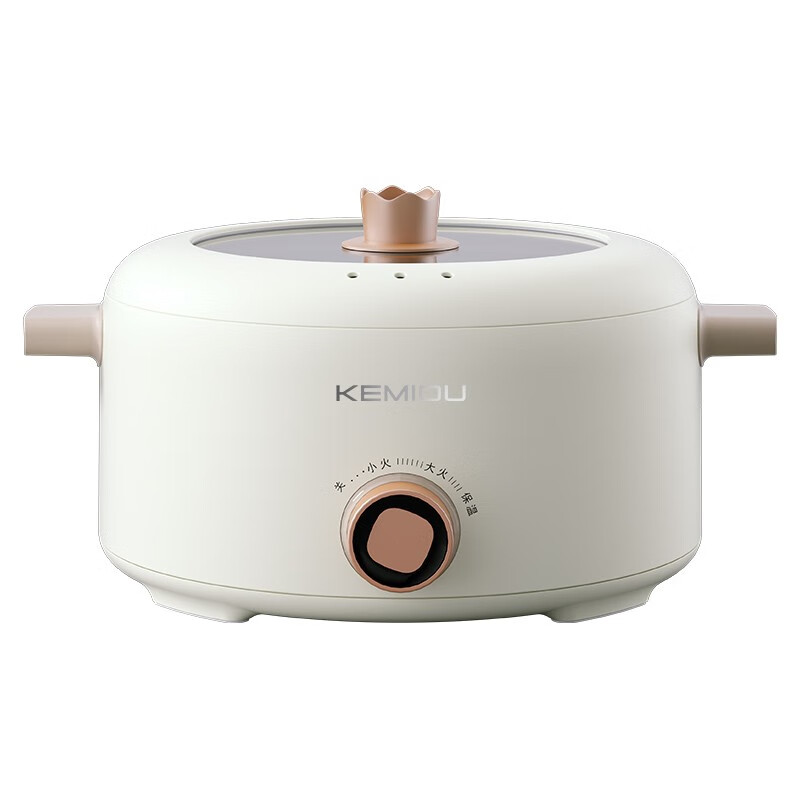 科米欧电火锅电炒锅电热泡面煮面家用煎涮多功能迷你电煮锅 KM-DHG423