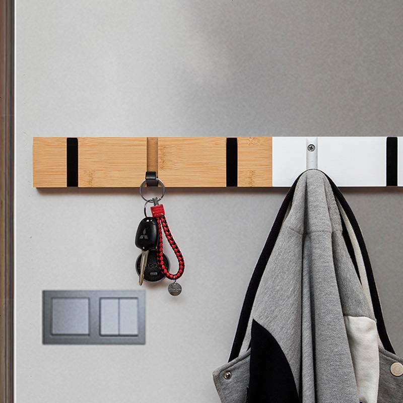 衣服挂钩挂衣架壁挂墙上创意后可折叠式挂衣钩墙壁装饰衣帽钩