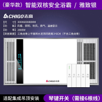 志高(CHIGO)风暖浴霸集成吊顶五合一体浴室卫生间排气扇照明灯取暖暖风机