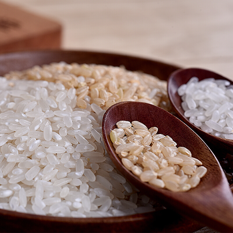 陇间柒月健康礼硒米礼盒富硒地大米长粒香米硒米500g糙米500g