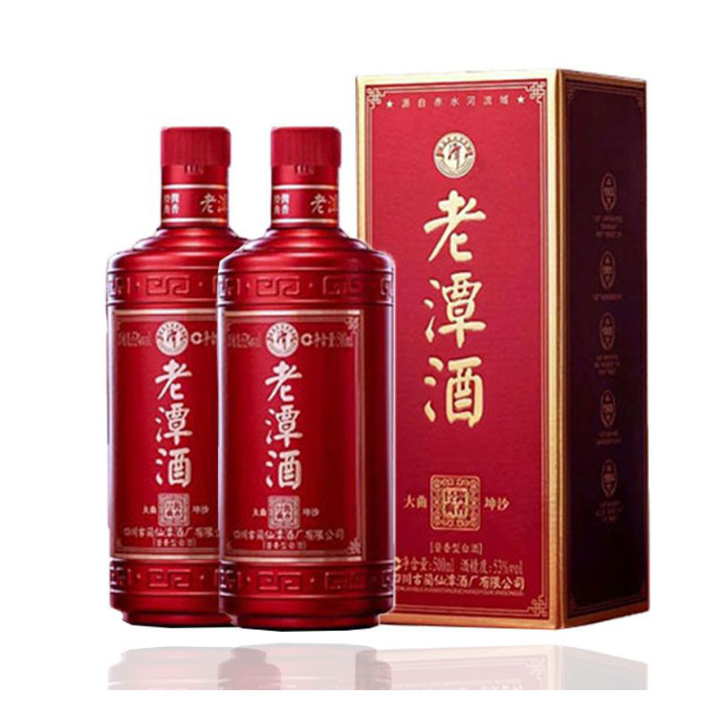 潭酒 老潭酒酱香经典红标 53度 500ml*2瓶 酱香型白酒高清大图