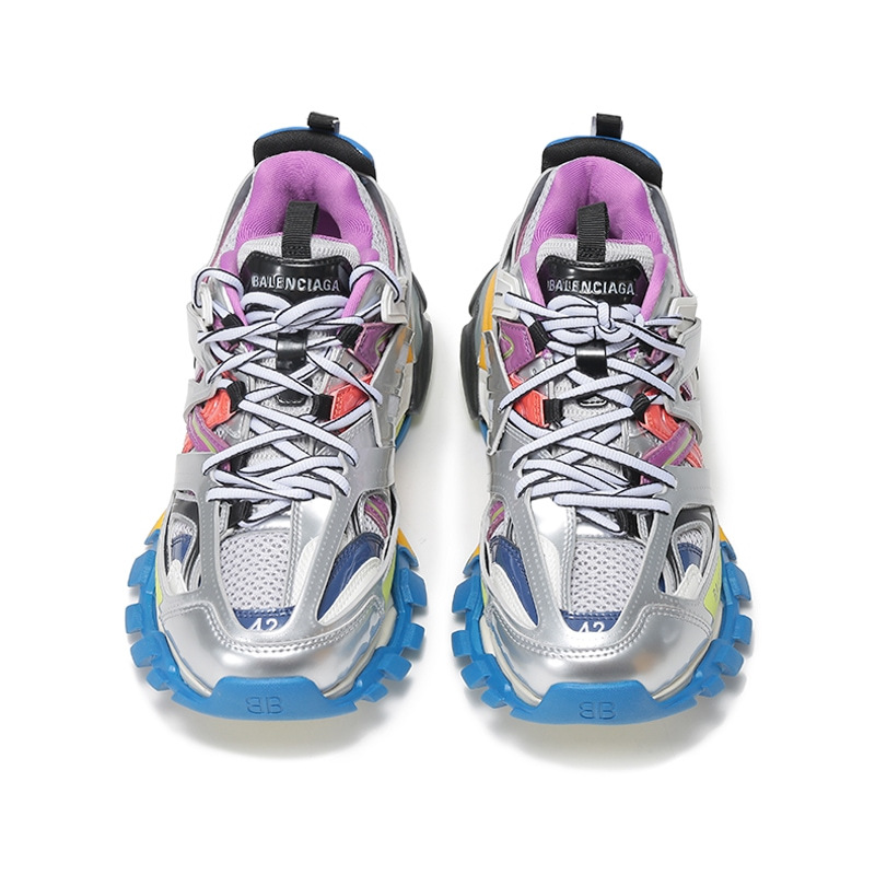 巴黎世家balenciaga男士track金属感复古设计系带厚底运动鞋老爹鞋