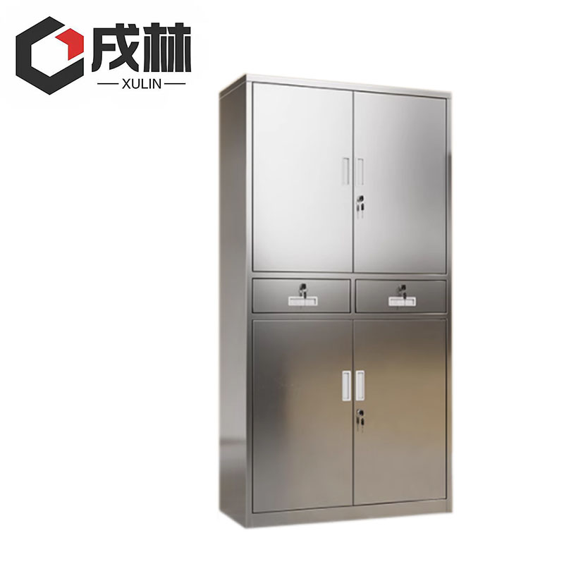 戌林 不锈钢文件柜 中二斗/台高清大图