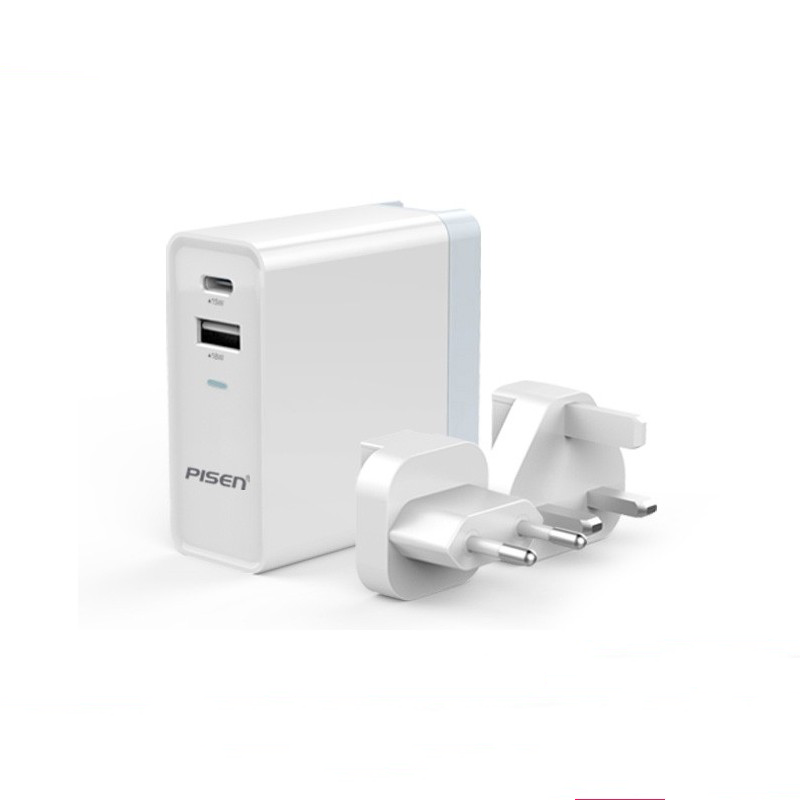 品胜(PISEN) 充电器 TS-C093USB+Type-C双口快速充电器(34W)(苹果白)