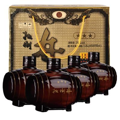 扳倒井 小三星35度450ml* 4瓶 低度浓香型