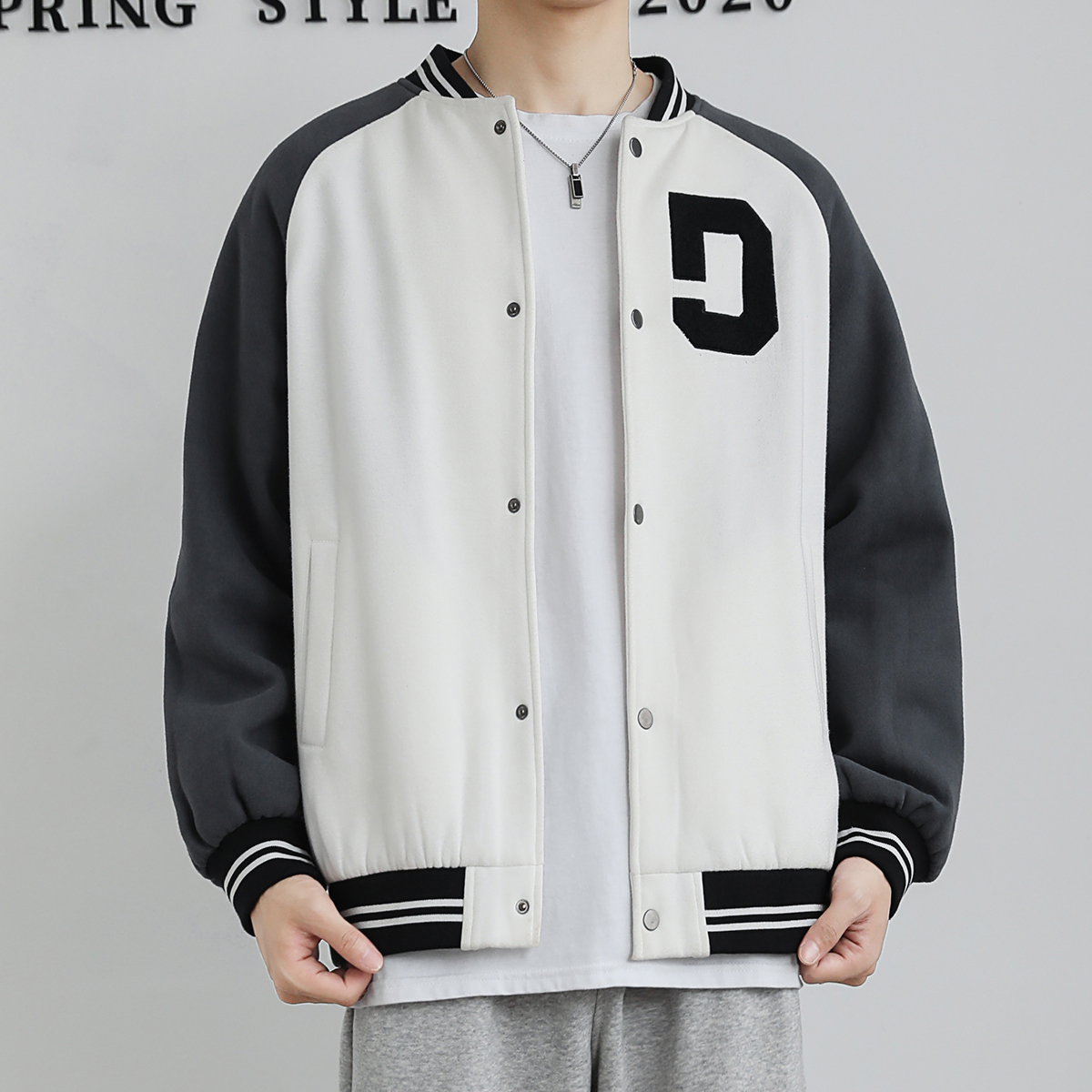 newlake潮牌棒球服宽松外套男士秋季韩版潮流百搭秋冬厚大码休闲男装