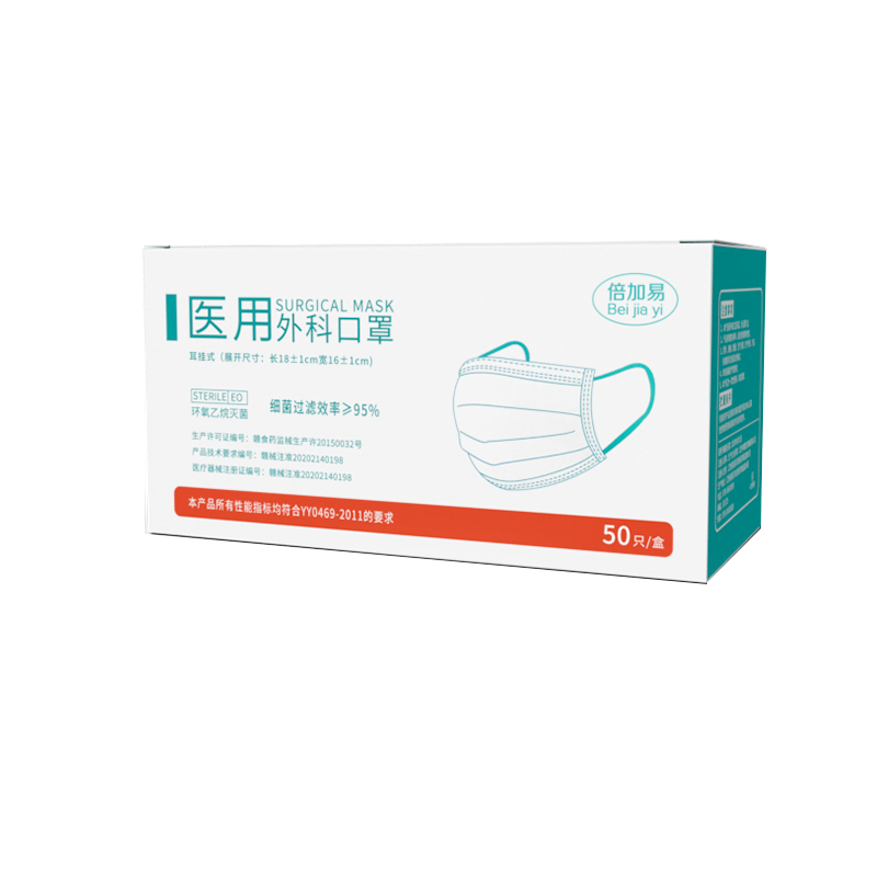 [夏季薄款]医用外科无菌口罩医疗三层防护轻薄透气防尘医生防病菌独立包装