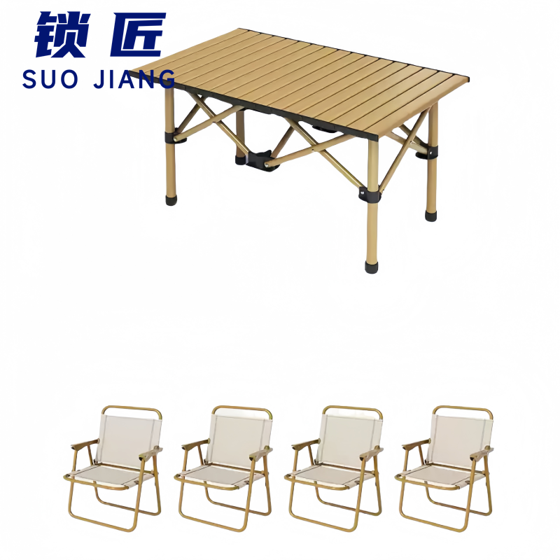 锁匠 户外桌椅 野餐桌椅95cm+4椅套