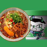 食族人麻辣爆肚粉150g*6正品非油炸粉丝方便速食泡面正宗网红