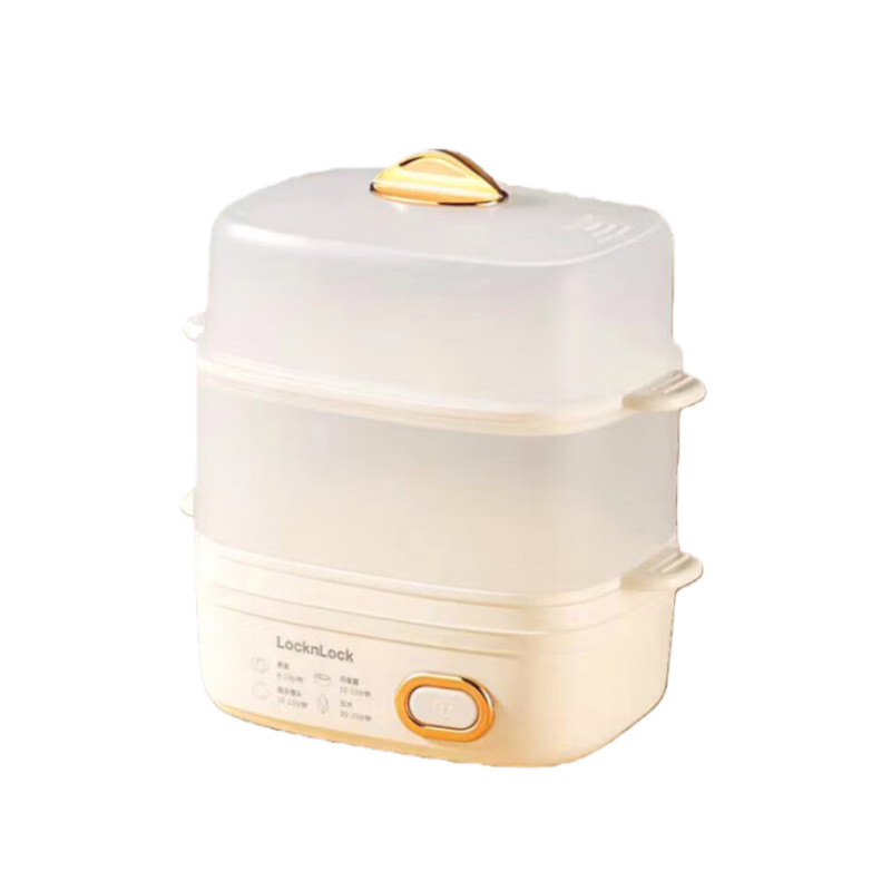 乐扣乐扣 EJE3225WH 煮蛋器 【350W/3.2L】 整锅闷炖煮 双层 防干烧 家用电蒸锅