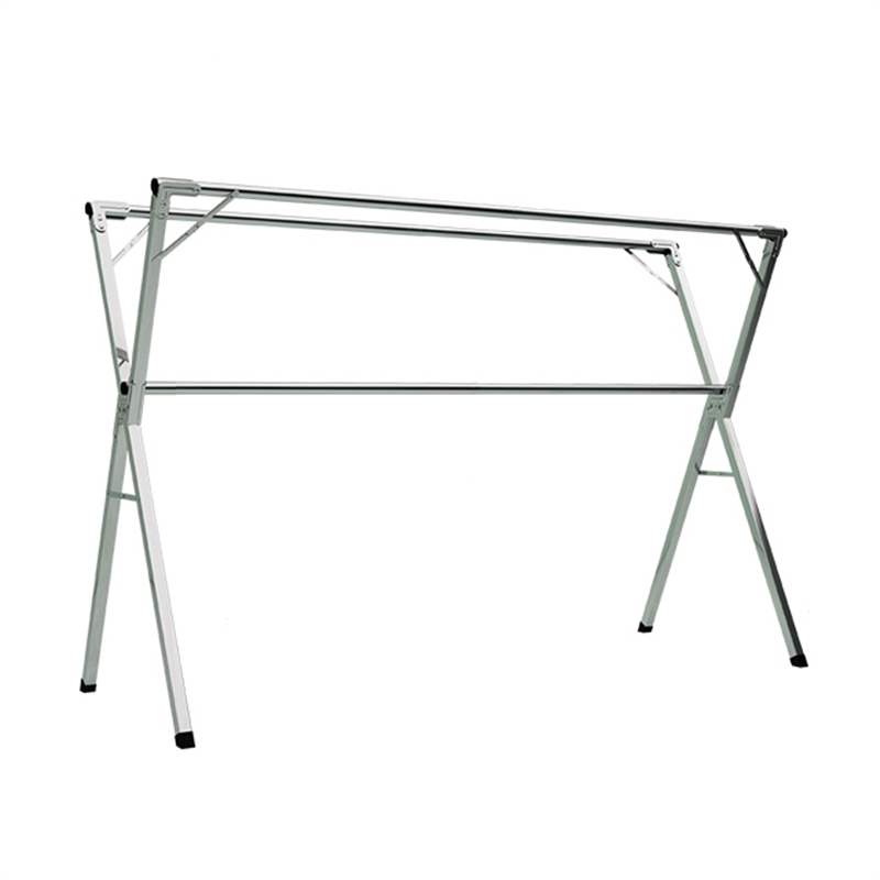 不锈钢晾衣架落地折叠室内式阳台挂衣伸缩晾衣杆晒衣架豪华款20米带